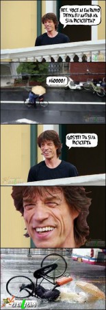 Olho gordo do Mick Jagger